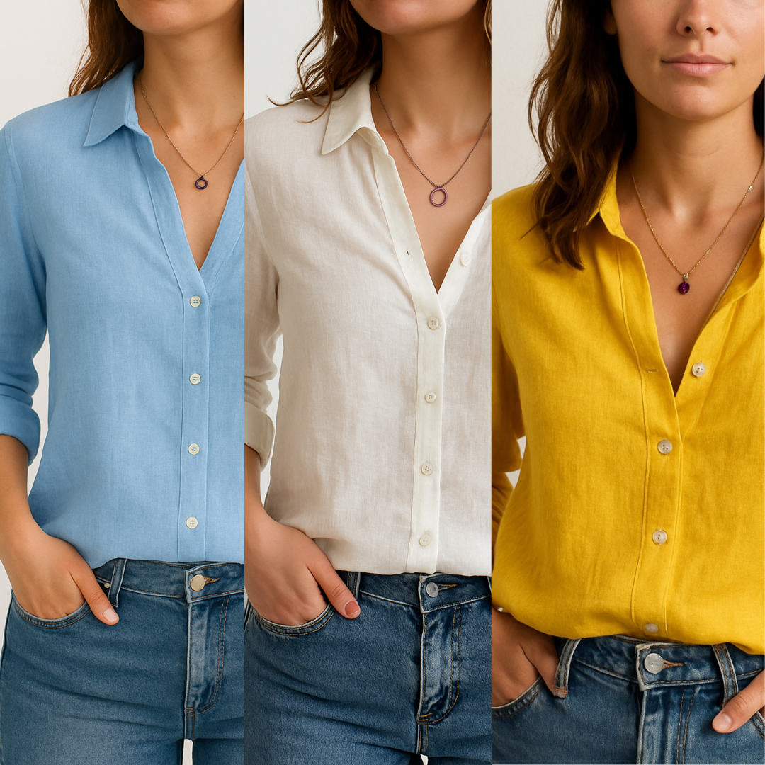 Compre 2 Leve 3 Blusa de Linho AMIE