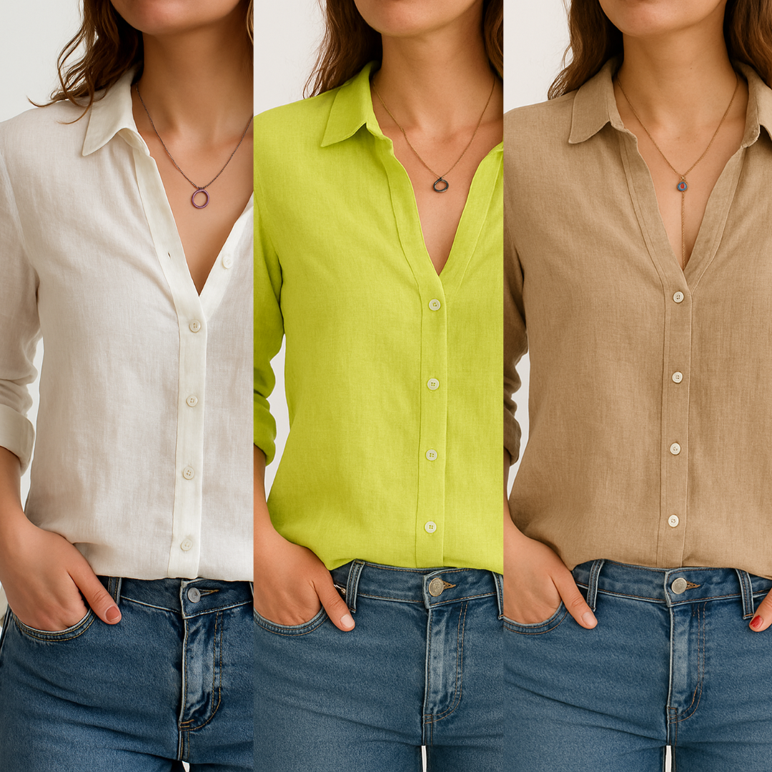 Compre 2 Leve 3 Blusa de Linho AMIE